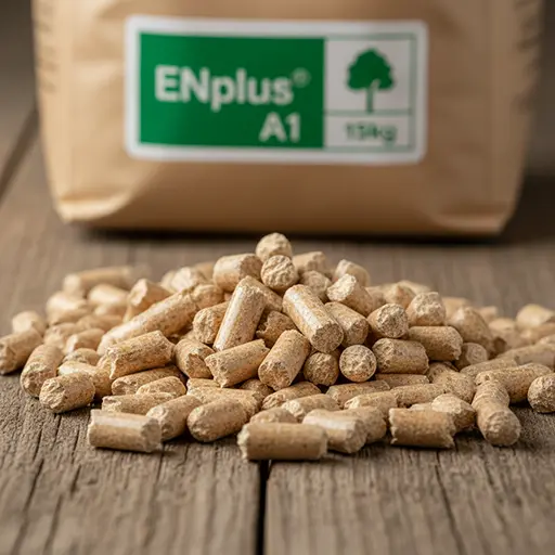 Pellets granulés bois certifiés ENplus A1 production locale Wallonie